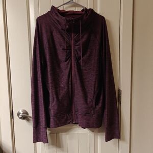 Prana Purple Zip-Up Hoodie